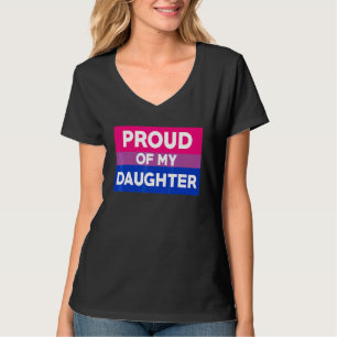 Camiseta Orgullo Bisexual Orgullo De Mi Hija Mamá Y Papá Te