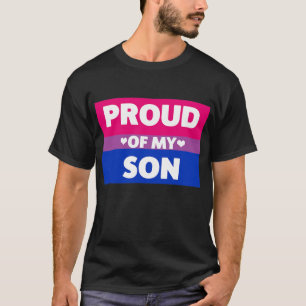 Camiseta Orgullo bisexual Orgullo de mi hijo mamá papá co