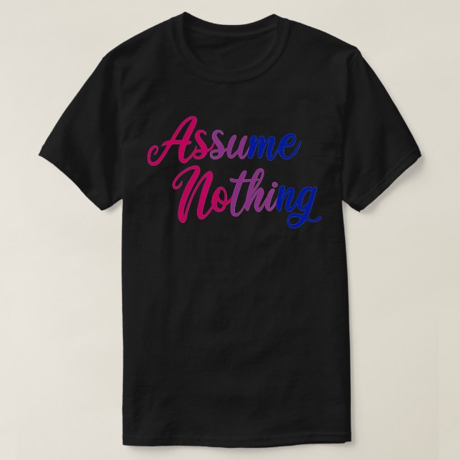 Camiseta Orgullo bisexual presumir de nada (Diseño del anverso)