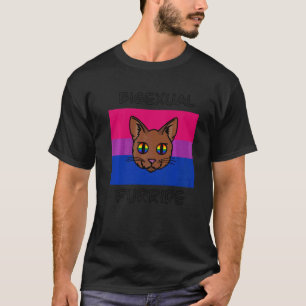 Camiseta Orgullo bisexual Purride Gato de Orgullo bisexual 