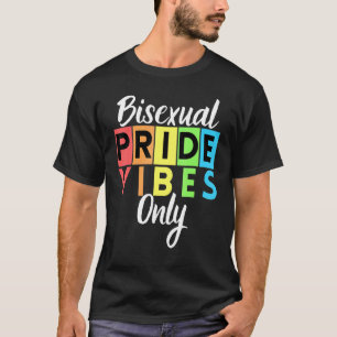 Camiseta Orgullo Bisexual Vibra Solo Lgbtqia Hombres Mujere