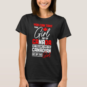 Camiseta Orgullo canadiense de bandera de hoja de arce