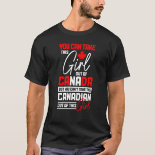 Camiseta Orgullo canadiense de bandera de hoja de arce