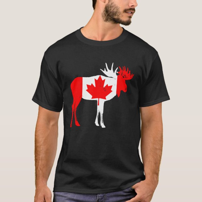 Camiseta Orgullo canadiense de la bandera de Canadá (Anverso)