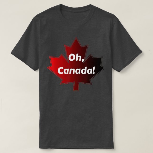 Camiseta Orgullo canadiense de la hoja de arce Día nacional (Diseño del anverso)