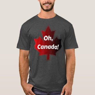 Camiseta Orgullo canadiense de la hoja de arce Día nacional