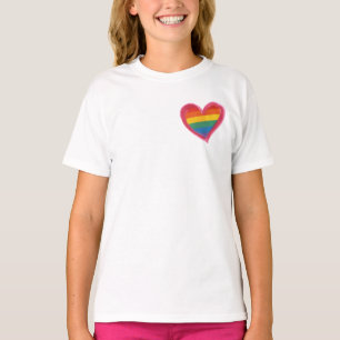 Camiseta Orgullo cardíaco arcoiris, amor gana igualdad, LGB