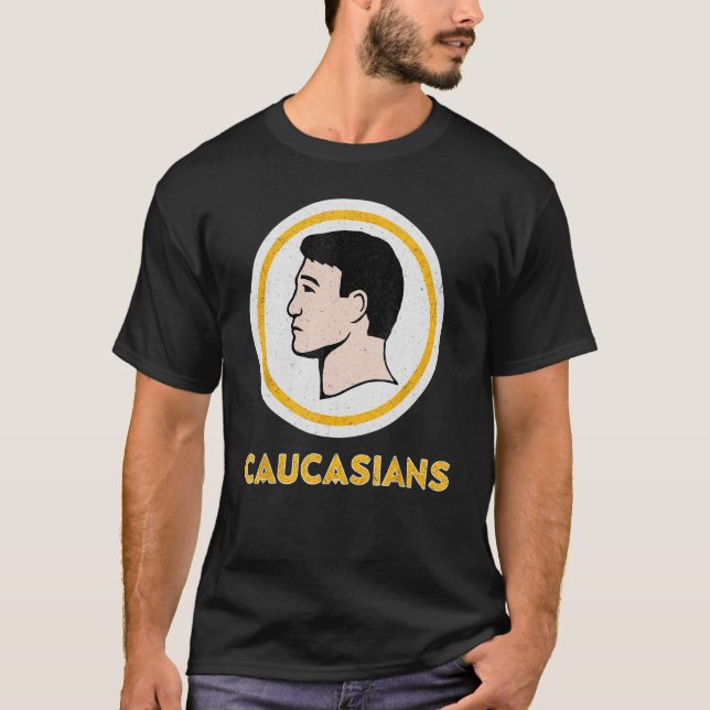 Camiseta Orgullo caucásico vintage (Anverso)