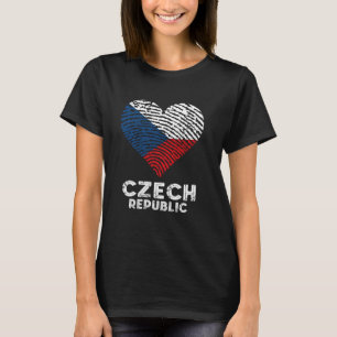 Camiseta Orgullo checo raíces checas Ceska Heart República