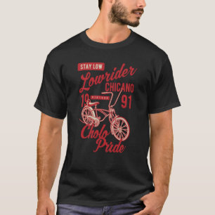 Camiseta Orgullo Cholo Baja Estilo Chicano Bicicleta Retro