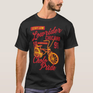 Camiseta Orgullo Cholo Baja Estilo Chicano Bicicleta Retro