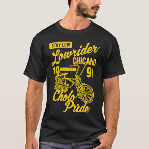 Camiseta Orgullo Cholo de Baja Chicano Bicicleta Retro Lowr