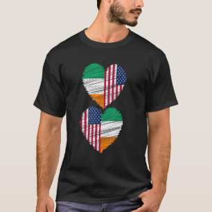 Camiseta Orgullo ciudadano doble de la bandera irlandesa es