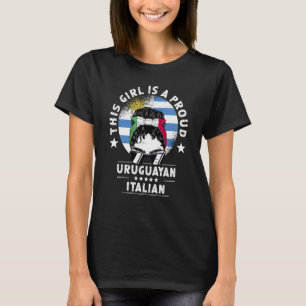 Camiseta Orgullo Ciudadano Mujer Adulta Joven Italia Bander