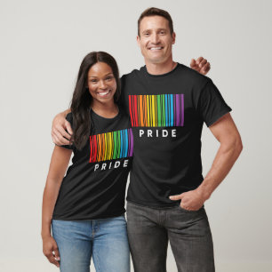 Camiseta Orgullo código de barras arcoiris LGBTQIA+ camiset