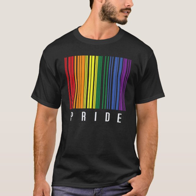 Camiseta Orgullo Código de barras Lgbt Orgullo Gay Transexu (Anverso)