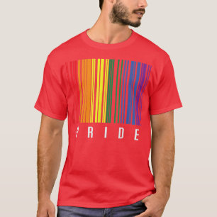 Camiseta Orgullo código de barras LGBT Orgullo lésbico tran