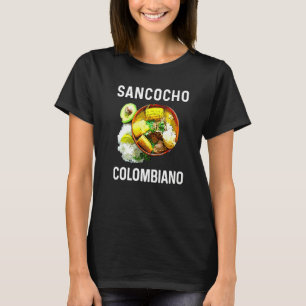 Camiseta Orgullo Comida Colombiana Comida Sanc Colombia Coi
