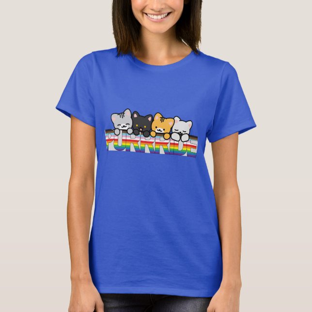 Camiseta Orgullo con gatos (Anverso)