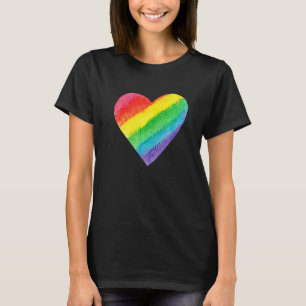 Camiseta Orgullo Corazón Amor Arcoiris Lgbtq+ Igual