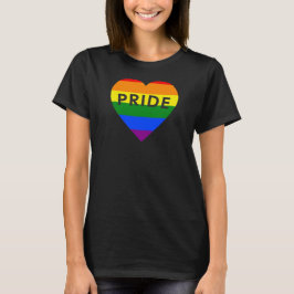 Camiseta Orgullo Corazón Arcoíris