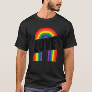 Camiseta Orgullo Corazón Lgbtq Bisexual Amo Arcoiris Transg