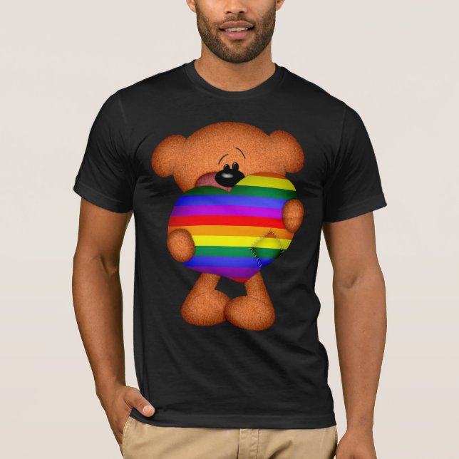 Camiseta Orgullo Corazón Teddy Oso (Anverso)