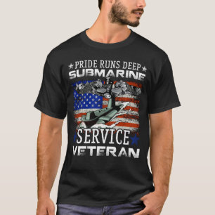 Camiseta Orgullo corre profundo servicio submarino pat band