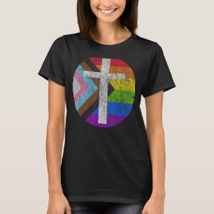 Camiseta Orgullo cristiano por aliado Lgbtqia+ Bandera incl