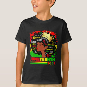 Camiseta Orgullo de 1865 por las mujeres negras afroamerica
