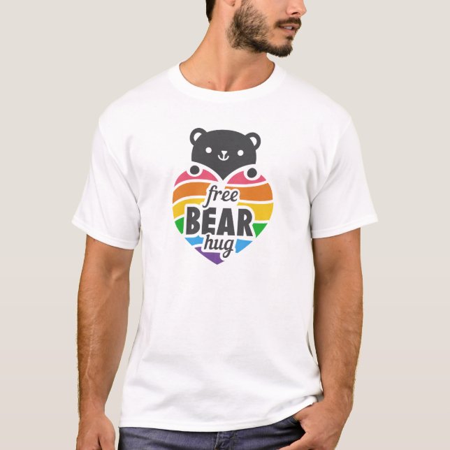 Camiseta Orgullo de abrazo de oso libre (Anverso)