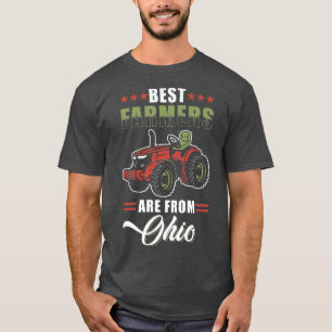Camiseta Orgullo de agricultores de Ohio Los mejores agricu