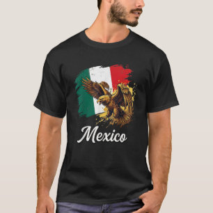 Camiseta Orgullo de águila vintage bandera mexicana