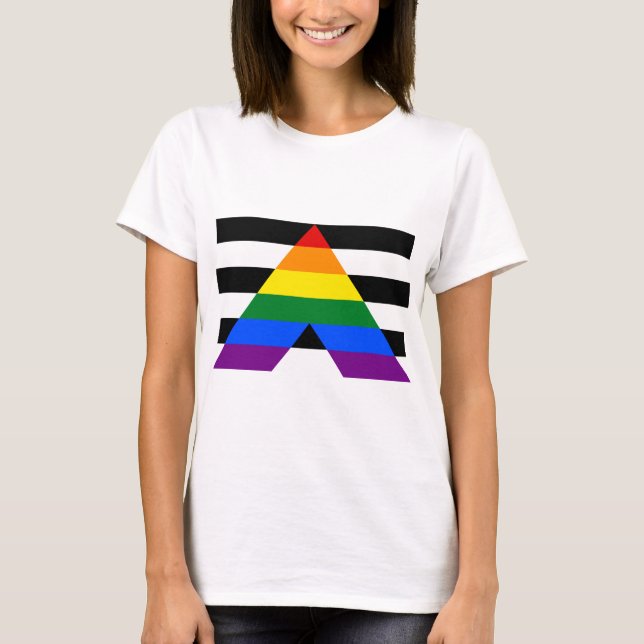Camiseta Orgullo de aliado directo (Anverso)