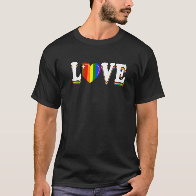 Camiseta Orgullo de amor Lgbtq Bandera Filadelfia Gay de la (Anverso)