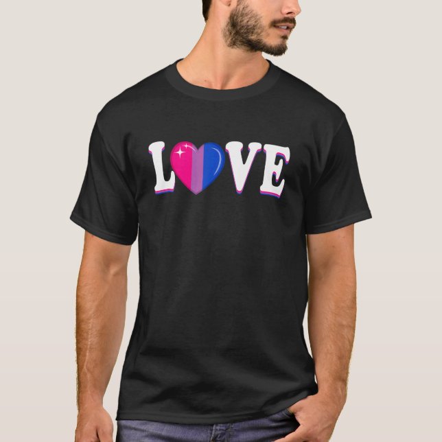 Camiseta Orgullo de amor Lgbtq Bisexual Bandera Gay (Anverso)