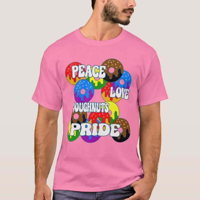 Camiseta Orgullo de amor por la paz de Doughnut (Anverso)