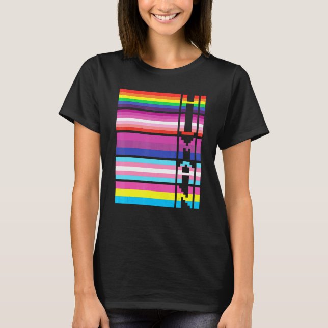 Camiseta Orgullo de apoyo a bandera arcoiris lgbt de derech (Anverso)