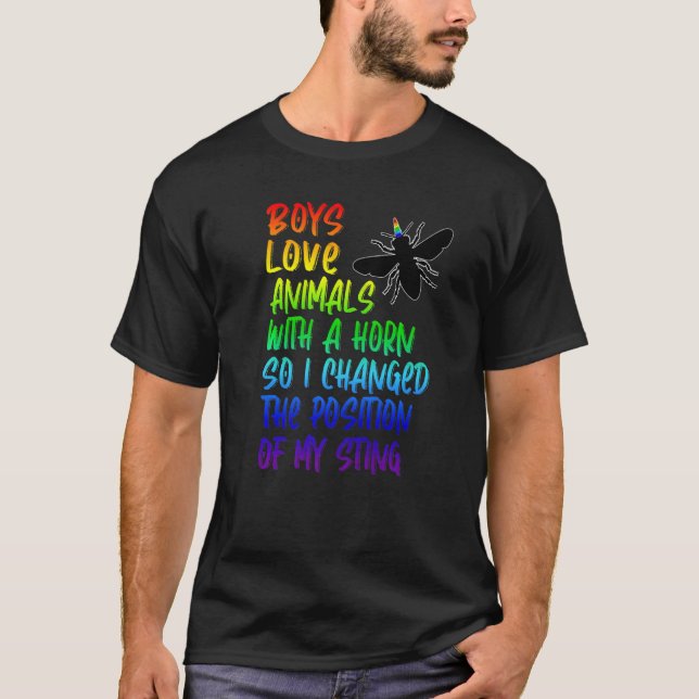 Camiseta Orgullo de arcoíris para los homosexuales gay (Anverso)