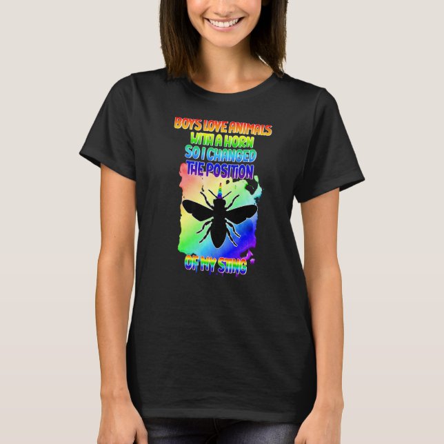 Camiseta Orgullo de arcoíris para los homosexuales gay (Anverso)