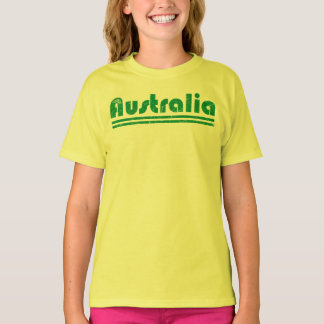 Camiseta Orgullo de Australia Diseño de bandera retro de Au
