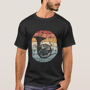 Camiseta Orgullo de banda de latón retro de músico del cuer