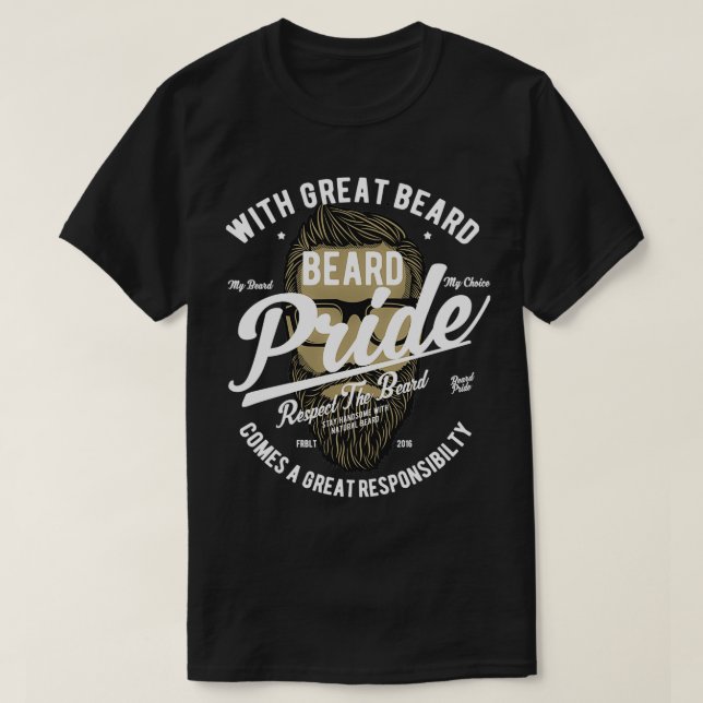 Camiseta Orgullo de barba 13 (Diseño del anverso)