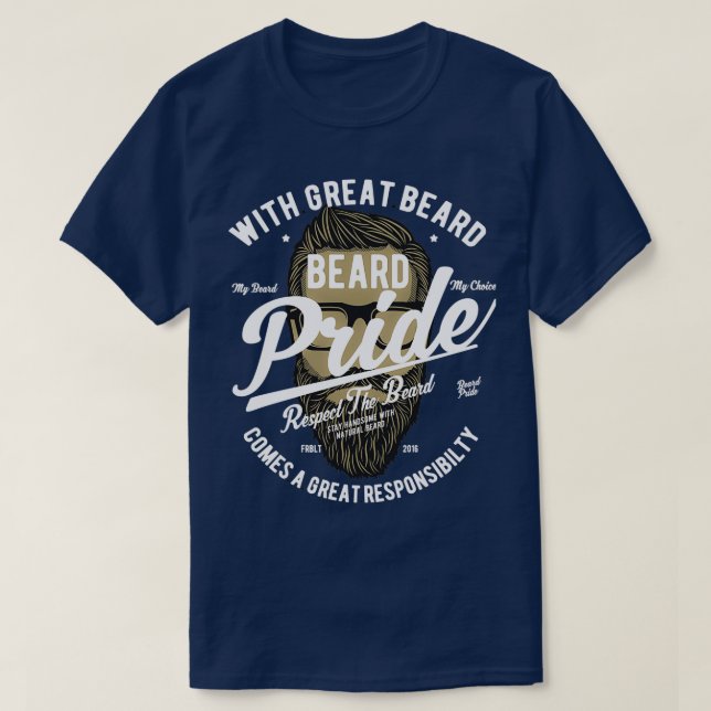 Camiseta Orgullo de barba 2 4 (Diseño del anverso)