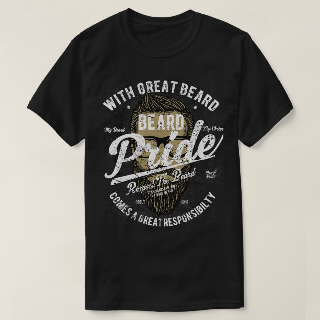 Camiseta Orgullo de barba 9 (Diseño del anverso)