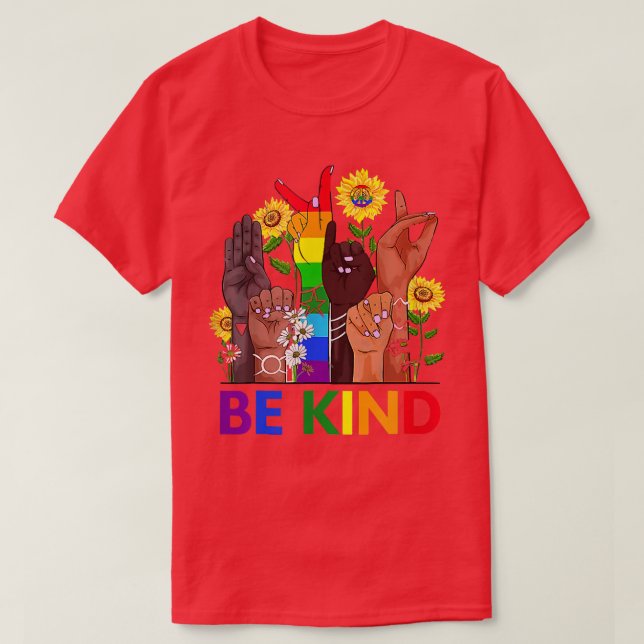 Camiseta Orgullo de Be Kind Ally  (Diseño del anverso)