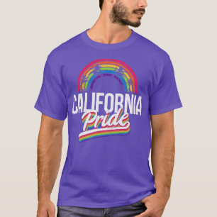 Camiseta Orgullo de California LGBT Vintage arcoiris gay pa