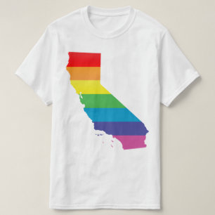 Camiseta orgullo de California. rayado