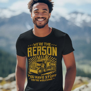 Camiseta Orgullo de camión mostrado a través del diseño art
