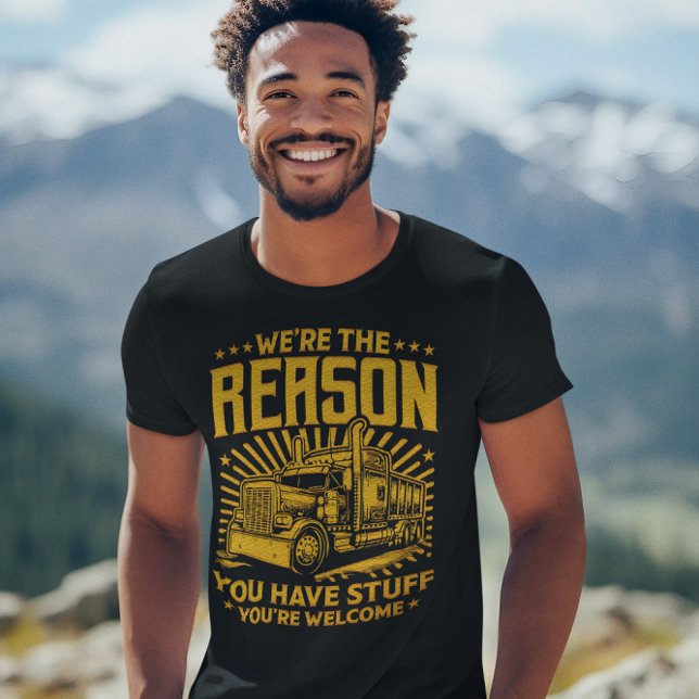 Camiseta Orgullo de camión mostrado a través del diseño art (Subido por el creador)